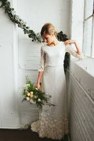Lace Boho Wedding Dress With Sleeves Open Back And Beautiful Skirt Detailing Boho Wedding Dress Lace Beautiful Wedding Dresses Wedding Dresses