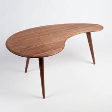Kidney Bean Mid Century Modern Coffee Table Handcrafted In The Usa From Solid Wood Mid Century Coffee Table Mid Century Modern Coffee Table Coffee Table