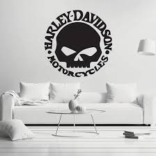 gym harley davidson logo decal design