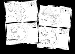 Color the pictures online or print them to color them with your paints or crayons. Free Continents Book For Kids