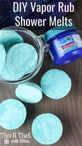 Diy Vapor Rub Shower Melts With Images Vapor Rub Vicks Shower Shower Bombs