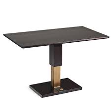 This coffee table boasts a top that extends to a variable height with the included mechanism, and to a longer tabletop with the included extension. Walnut Veneer Adjustable Height Cocktail Table Chintaly Imports Furniture Cart