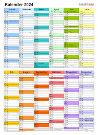 This can be very useful if you are looking for a specific date (when there's a holiday / vacation for example) or maybe you want to know what the week number of a date in 2024 is. Kalender 2024 Zum Ausdrucken Als Pdf 19 Vorlagen Kostenlos