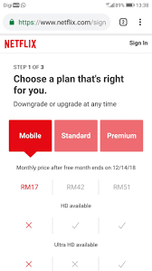 Costs rm 17 per month chief chapree october 24, 2019 1.5k 10.2k reads just moments ago, netflix has officially announced a new plan for mobile users in malaysia. Netflix Looks To Penetrate Asia Market With Cheaper Mobile Only Package Mumbrella Asia