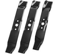 Amazon.com : 942-04125 & 942-04124 Lawn Mower Blade Kit, Compatible with  Cub Cadet/MTD/Troy Bilt 46" Deck, Replacement Blades Fit for LT1045 LT1046  ...