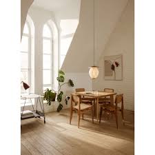 Marks and spencer's extending dining table, 4 leather chairs and dining bench. Gubi B Table Dining Table Oak Pivoting Extendable Top Nunido