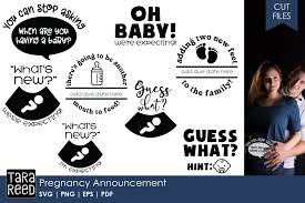 Download Pregnancy Announcement Baby Svg And Cut Files For Crafters 190331 Cut Files Design Bundles