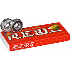 Bones Reds Bearings 8Mm- Pack Of 8 - Jt Skate