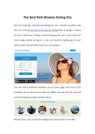Read our reviews of top 10 best international dating sites and apps to help you find the most suitable international dating website and app for you! Rich Women Dating
