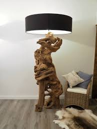 Wow A Statement Sculpture Which Is Also A Floor Lamp An Extra Large Beautiful Rustic Teak Root Would Give Th Rustic Floor Lamps Floor Lamp Unique Floor Lamps