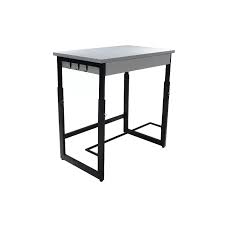 Welch Adjustable Height Desk White Black Acessentials In 2020 Adjustable Height Desk Adjustable Height Standing Desk Adjustable Standing Desk