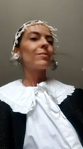 Pearl headpiece and hexagonal earrings , today mood, #Accentuatecollection#