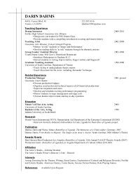 Below are sample resumes and cv by specific discipline or by specific populations. Teaching C V