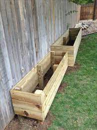Raised garden bed with privacy fence. 28 Raised Bed Against Fence Ideas Raised Garden Garden Beds Raised Garden Beds