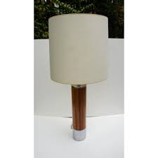 1970s Mod Glam Lightolier Column Table Lamp Metronome Vintage