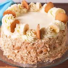 Banana Pudding Lovers Meet Your New Favorite Birthday Cake Rezept Bananenpudding Bananenpudding Kuchen Kuchen Zutaten