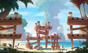 Artstation Game Background Heng Wang In 2020 Game Background Background Easy Landscape Paintings