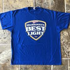 Vintage Milwaukee S Best Light American Miller Beer T Shirt Milwaukee S Best Miller Beer Beer Tshirts