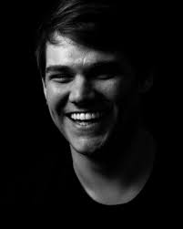 High Contrast Black And White Male Portrait Laughter Emotion High Contrast Studio Portraits Black And White