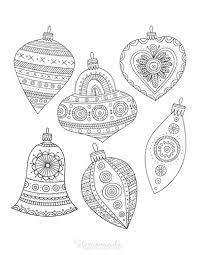 Coloring pages with christmas decorative bell and mistletoe, zen. 100 Best Christmas Coloring Pages Free Printable Pdfs
