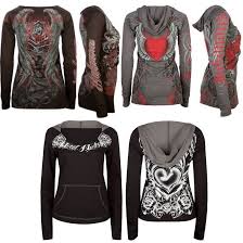 Details About Tattoo Hoodie Graphic Tee Top Metal Mulisha