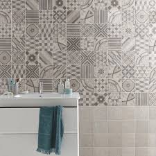 Carrelage Mural Elliot En Gres Cerame Emaille Blanc 15 X 15 Cm Printed Shower Curtain Home Bathroom