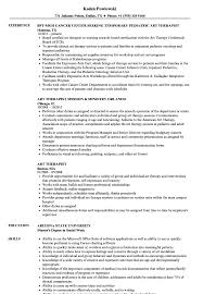 Cover letter examples help you by providing a good guidepost to follow about how to effectively describe your own work experience to impress employers. Art Therapist Resume Samples Velvet Jobs