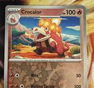 Pokémon TCG Crocalor 037/198 Sv01: Scarlet & Violet Base Set Reverse Holo