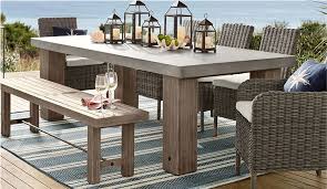 Got pottery barn tastes on a budget? Dining Set Mixed Material Outdoor Furniture Pottery Barn