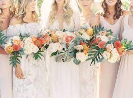 If you're planning on saying i do on a white sandy shore, you may feel like you're swimming in a wave of beach keep scrolling for floral inspiration, all conveniently sorted by top 10 beach bouquet flowers! This Wedding At The Surf Lodge Is Filled With Tropical Boho Charm Green Wedding Shoes Surf Wedding Tropical Wedding Bouquets Wedding