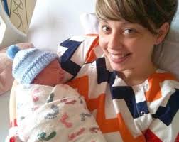 Maternity Hospital Delivery Gown and Robe Set- Snaps for Breastfeeding,  Skin to Skin, and Epidural