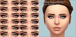 Sims 4 default eyes by tiosims · 3. Mod The Sims Enticing Eyes 20 Colors