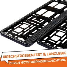 Kennzeichenhalter Fur Auto Kennzeichen 520 X 110 Mm 52 X 11 Cm Mit Silber Chrom Geburstet Streifen Nr2 3d Carbon Design 2x Stuck Elegant Auto Motorrad Autozubehor Grupotecc Com Ar