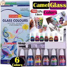 Camel Glass Colours Water Based 6