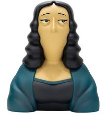 Figura BAIT x Louvre Xmambo Mona Lisa Amarillo Face Statue