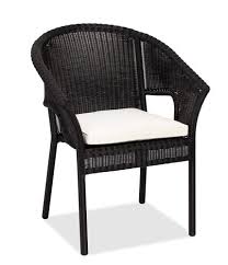 Pottery barn torrey wicker sectional set. Pottery Barn Stackable Wicker Chair Black Dining Arm Chair Outdoor Dining Furniture Metal Dining Chairs