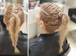 Braided Viking Inspired Hairstyle Viking Hair Hair Styles Viking Braids