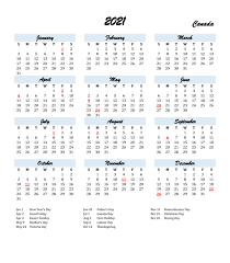 You understand that a printable calendar is something that's fairly convenient, and that it could even help you out with your planners. Free Printable Canada 2021 Calendar With Holidays Pdf Calendar Dream