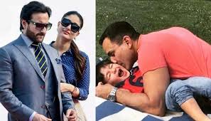 Saif Ali Khan Poses With Wife Kareena And Son Taimur Ali Khan From His Birthday Vacation In England Taimur Ali Khan Saif Ali Khan Bollywood Actors