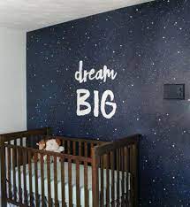 How To Paint The Night Sky With Wall Stencils Bedroom Wall Sky Mural Home