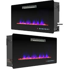 You have to travel to a specialty store to find engineered fireplaces that don't just aim to. Kuppet Wall Freestanding Mounted Recessed Electric Fireplace Insert Led Fireplace Heater Remote Control With Timer Touch Screen Adjustable Flame Colors And Speed 750w 1500w 36inch Walmart Com Walmart Com