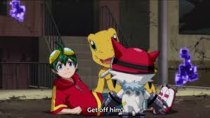 Haru Gatchi And Agumon Digimon Digimon Digital Monsters Yandere