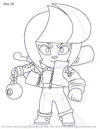 Learn How To Draw Bibi From Brawl Stars Brawl Stars Step By Step Drawing Tutorials Drawings Drawing For Beginners Drawing Tutorial