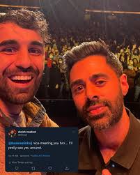 Yooo!! I met @hasanminhaj for two minutes 8 years ago and this past  weekend, I opened for him two nights