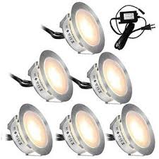 Best Led Lighting Dl8qpql Recessed Led Deck Lights Kits 6 Pack Smy Upgrade Version In Ground Outdoor Led Deck Lighting Waterproof Ip67 Low Voltage Led