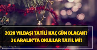 Yılbaşında sokağa çıkma yasağı açıklamasında sonra tatilin kaç gün olacağı ise merak konusu oldu. Yilbasi 5 Gun Tatil Olacak Mi 31 Aralik Okullar Tatil Mi 2020 Yilbasi Tatili Kac Gun Olacak Meb Aciklamasi Takvim