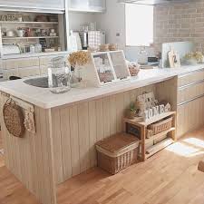 部屋全体 シンプルナチュラル ショーケースdiy カウンターキッチン 白 木が好き などのインテリア実例 2016 09 18 20 51 21 roomclip ルームクリップ インテリア 収納 キッチンカウンター おしゃれ キッチンカウンター