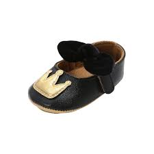 2019 Princess Baby Girls Shoes Bowknot Cuty Crown Fashion Footwear Newborn Infant Toddler Soft First Walker Kid Shoes Tf1e5