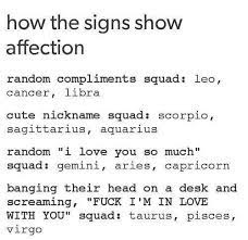 Just as she was searching for a. Zodiac Signs Affection Wattpad