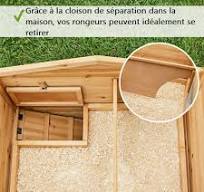 Cage Clapier Enclos Lapin Extérieur en Bois Haute Qualité ...